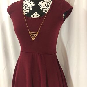 Maroon dress